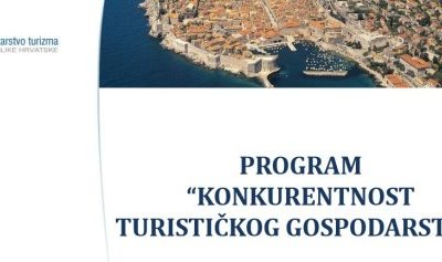 Objavljeni rezultati natječaja “Konkurentnost turističkog gospodarstva”
